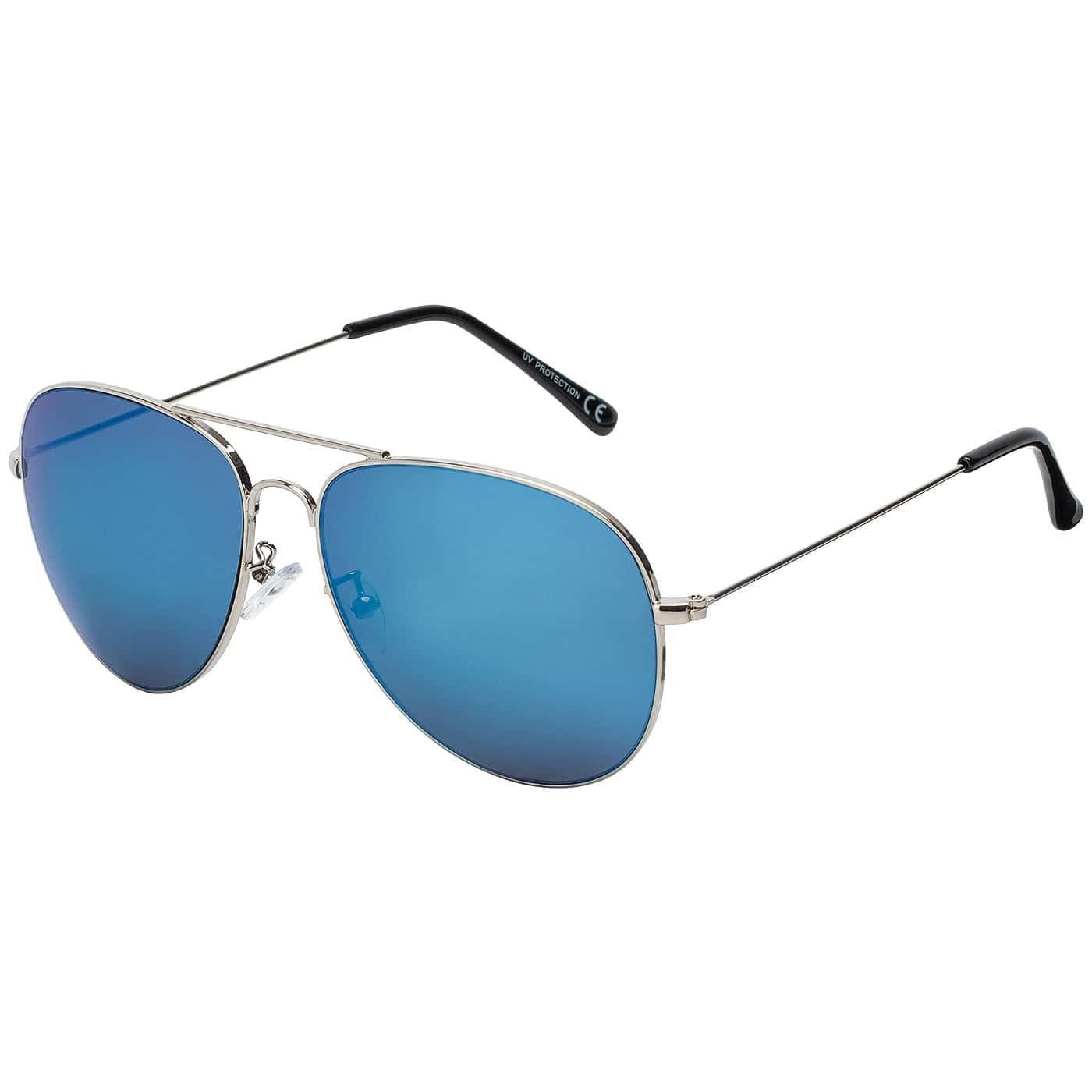 BEZLIT Piloten Sonnenbrille Rosa-Gelb verspiegelt UV400