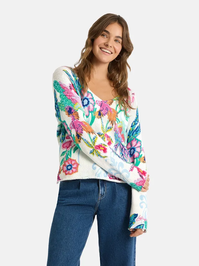 Lieblingsstück SamsaL Pullover Baumwolle light blue locker