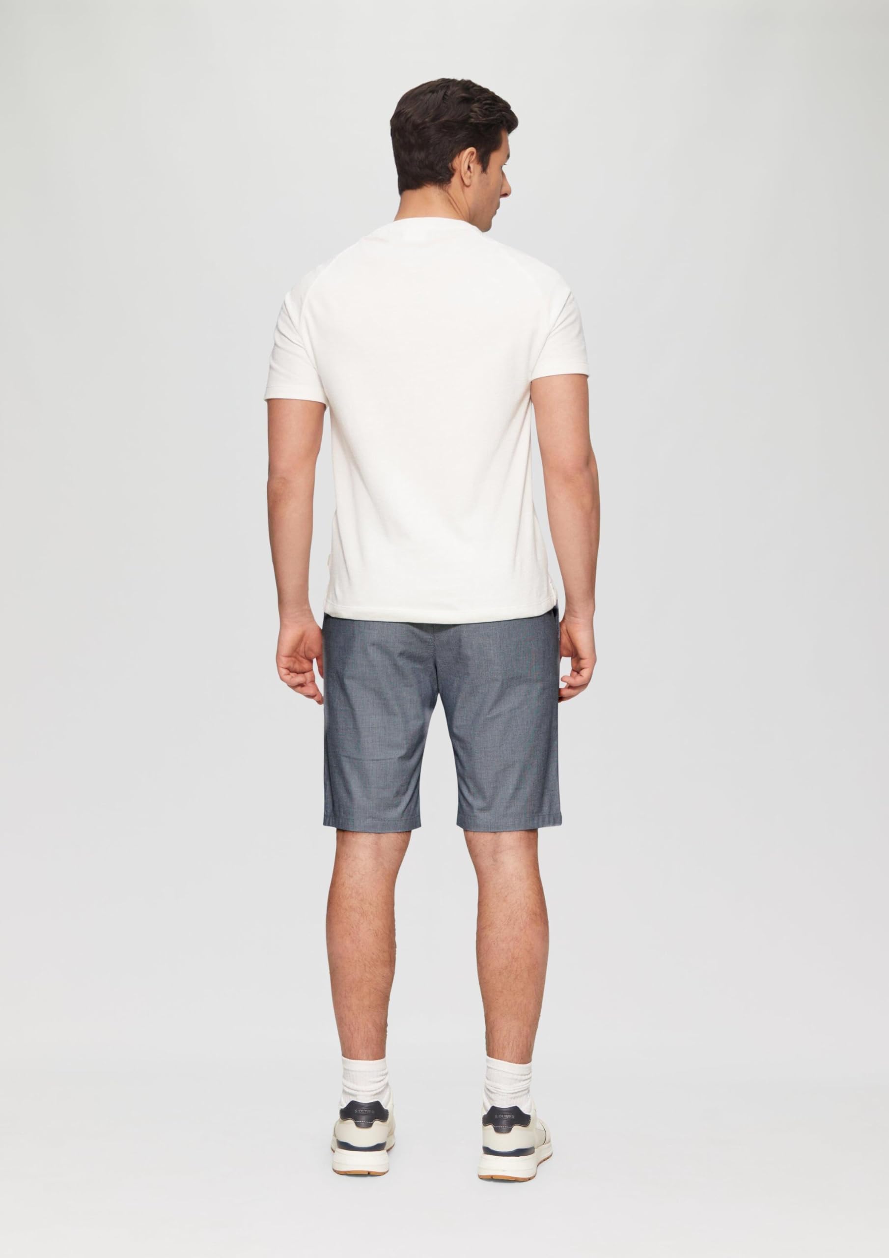s.Oliver RED LABEL Chino-Shorts Baumwollstretch Bermuda 34 tiefblau