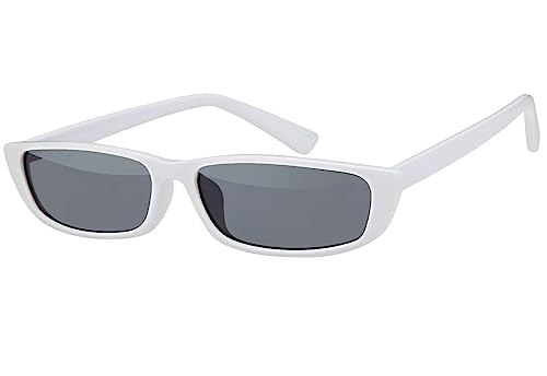 BEZLIT Cat Eye Sonnenbrille Weiß schmal Y2K UV400