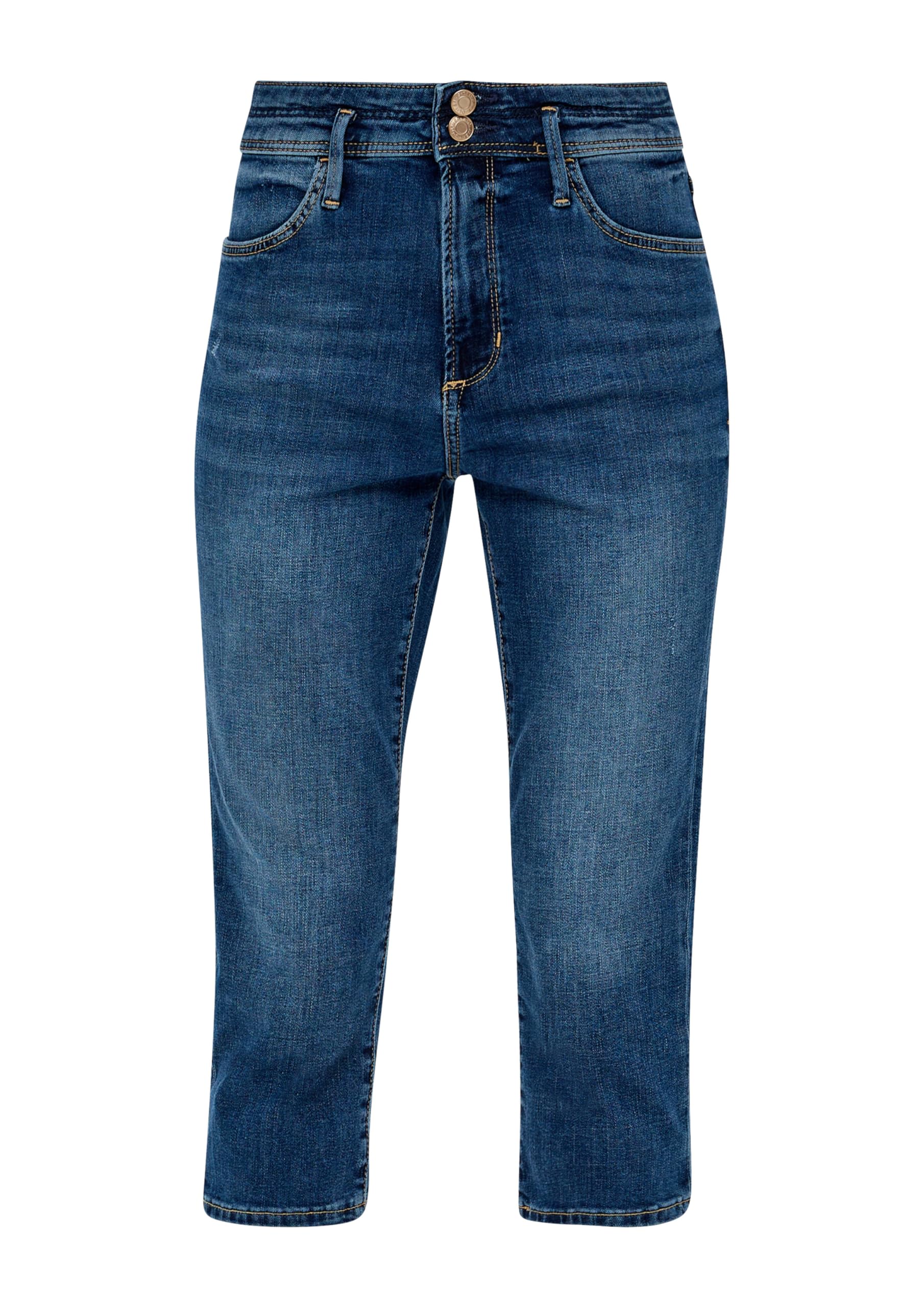 s.Oliver Red Label Betsy Capri-Jeans Größe 34 blau Slim Fit