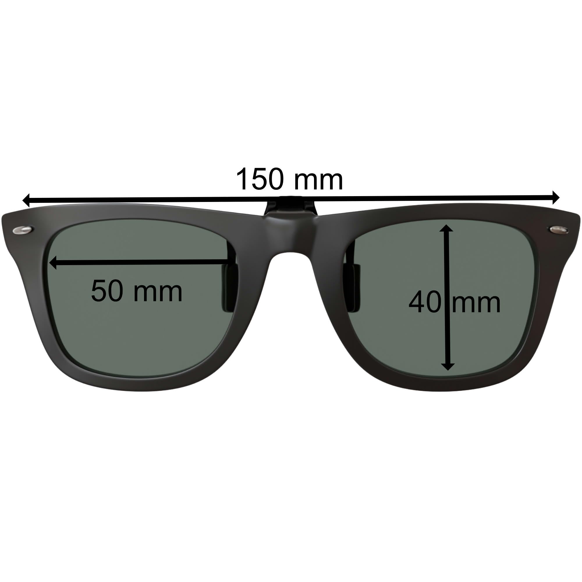 BEZLIT Clip-On Brillenaufsatz Grau polarisiert UV400