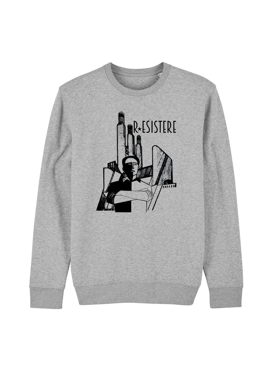dna merch R Esistere Rundhalspullover Burgunderrot