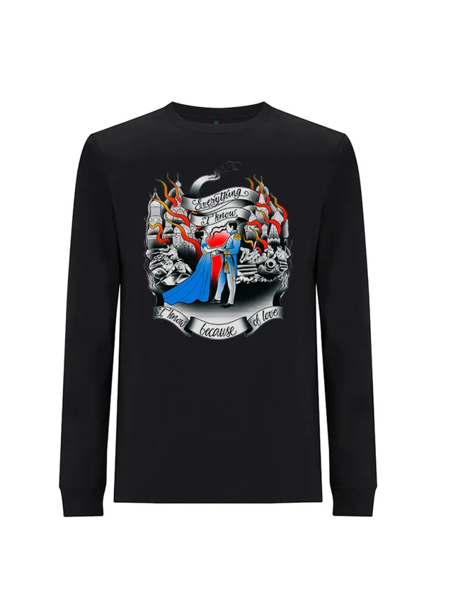 dna merch War and Peace Tolstoy Longsleeve Bio-Baumwolle