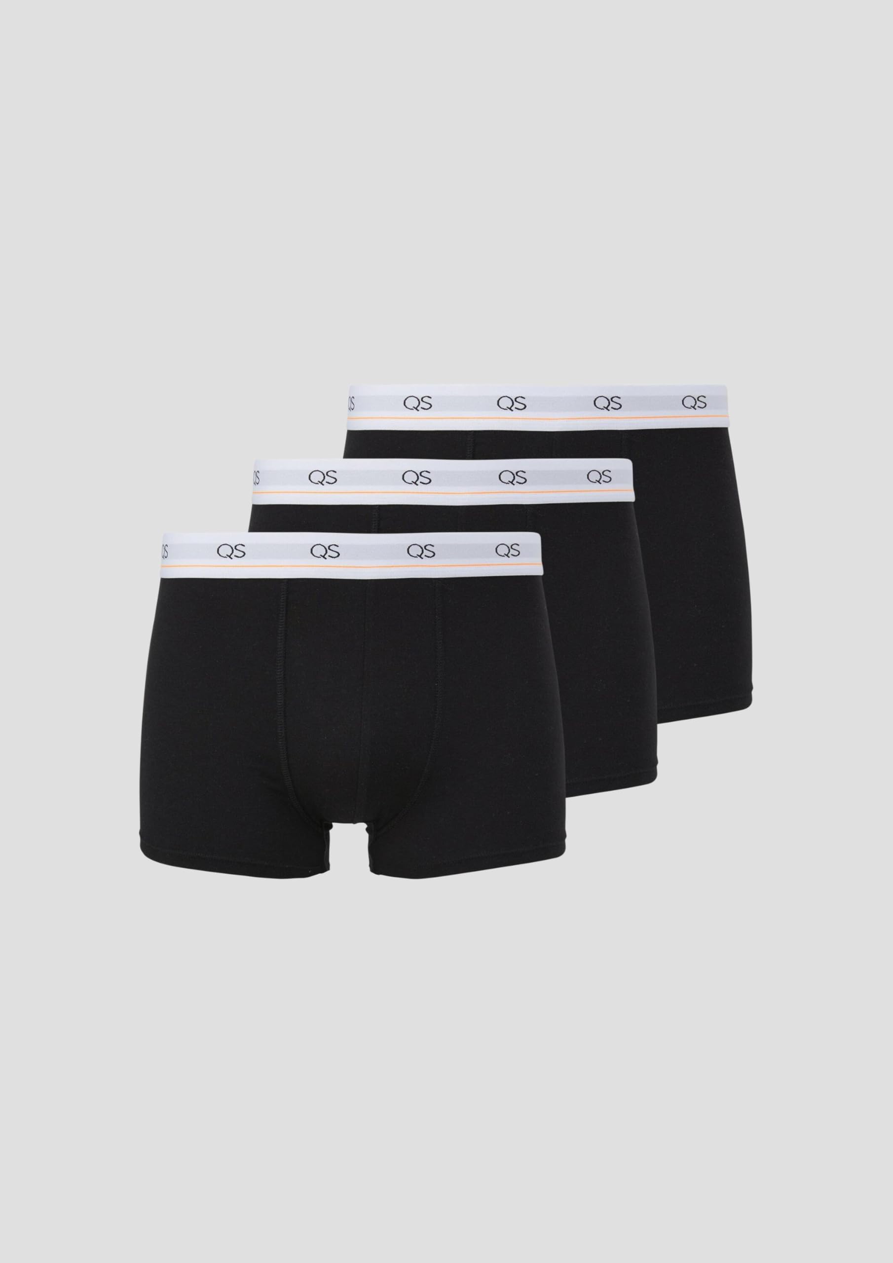 QS by s.Oliver Boxershorts 3er-Pack Baumwollmix grau