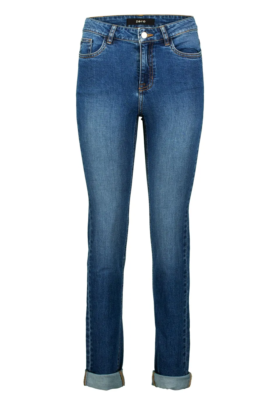 zero Jeans Straight Fit 32 Inch Middle Blue Gr. 40
