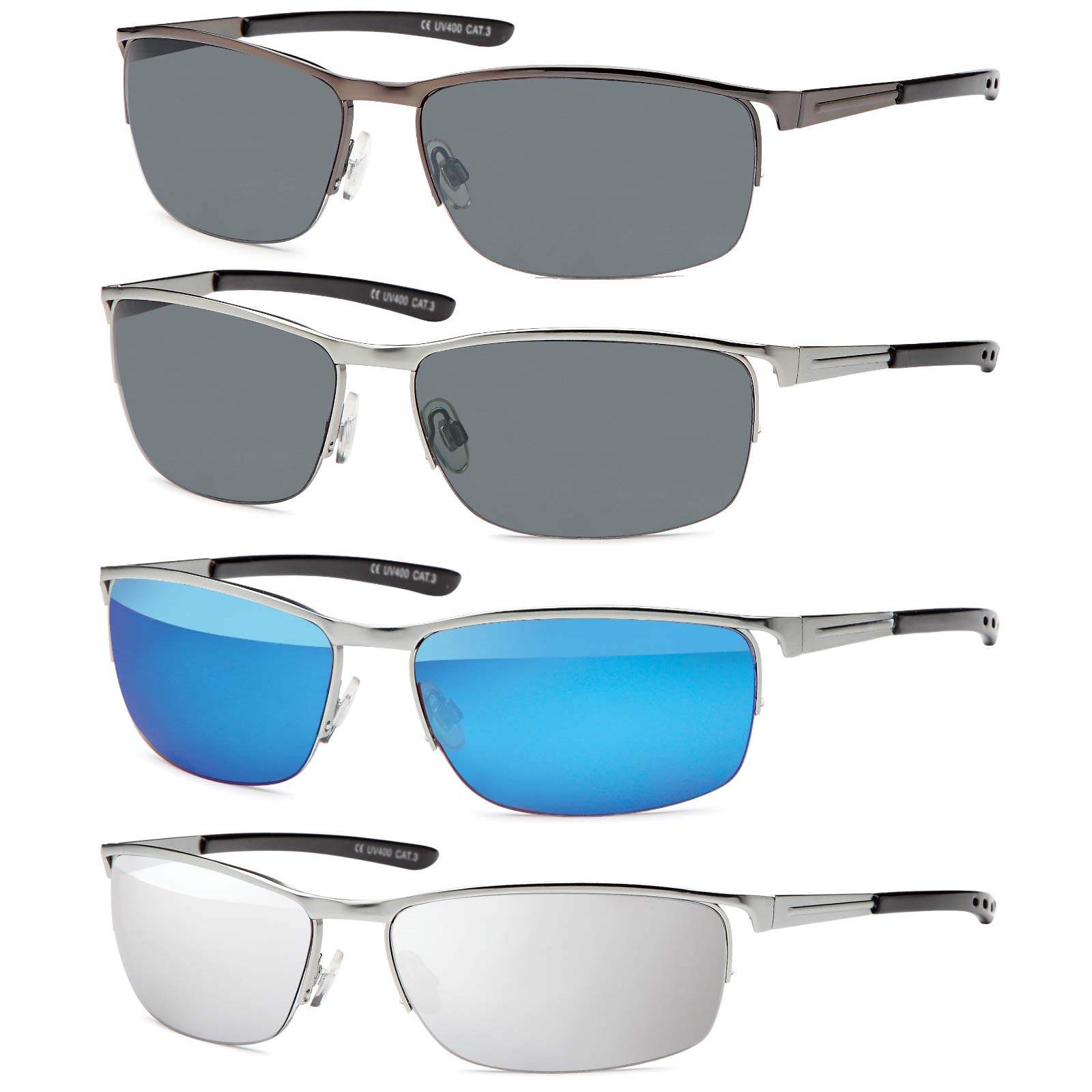 BEZLIT Sonnenbrille schwarz UV400 Metall