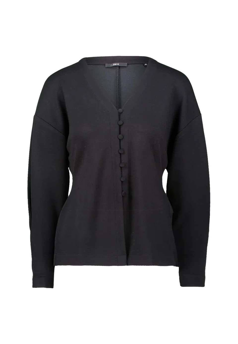 zero Sweatshirt mit Knopfleiste Damen