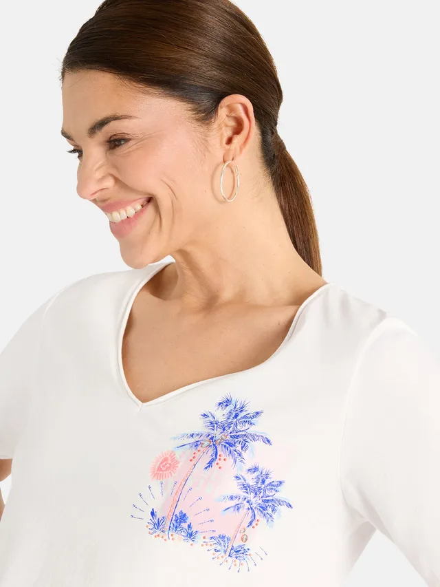 Lieblingsstück VictoriaL T-Shirt Baumwolle offwhite