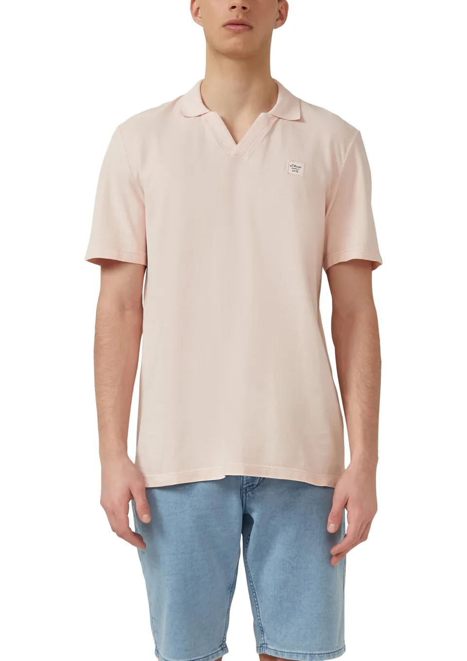 s.Oliver Junior Poloshirt Baumwoll-Piqué Garment Dye