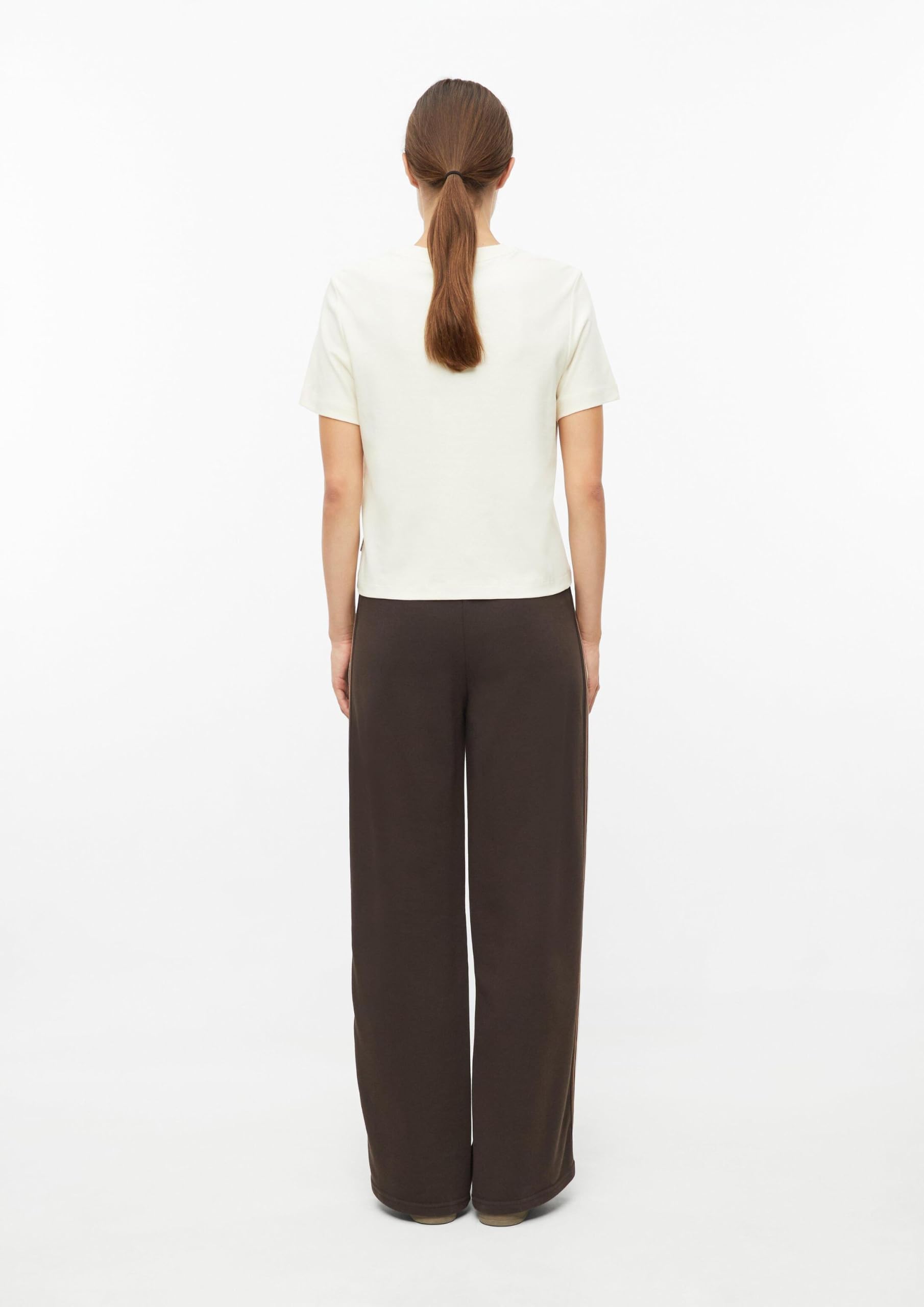 s.Oliver RED LABEL Wide-Leg-Hose Interlockjersey Gr.34 Damen