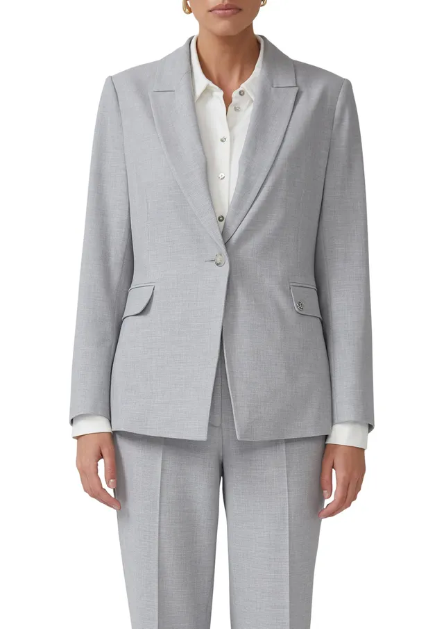 s.Oliver Taillierter Viskosemix-Blazer Struktur Gr. 40