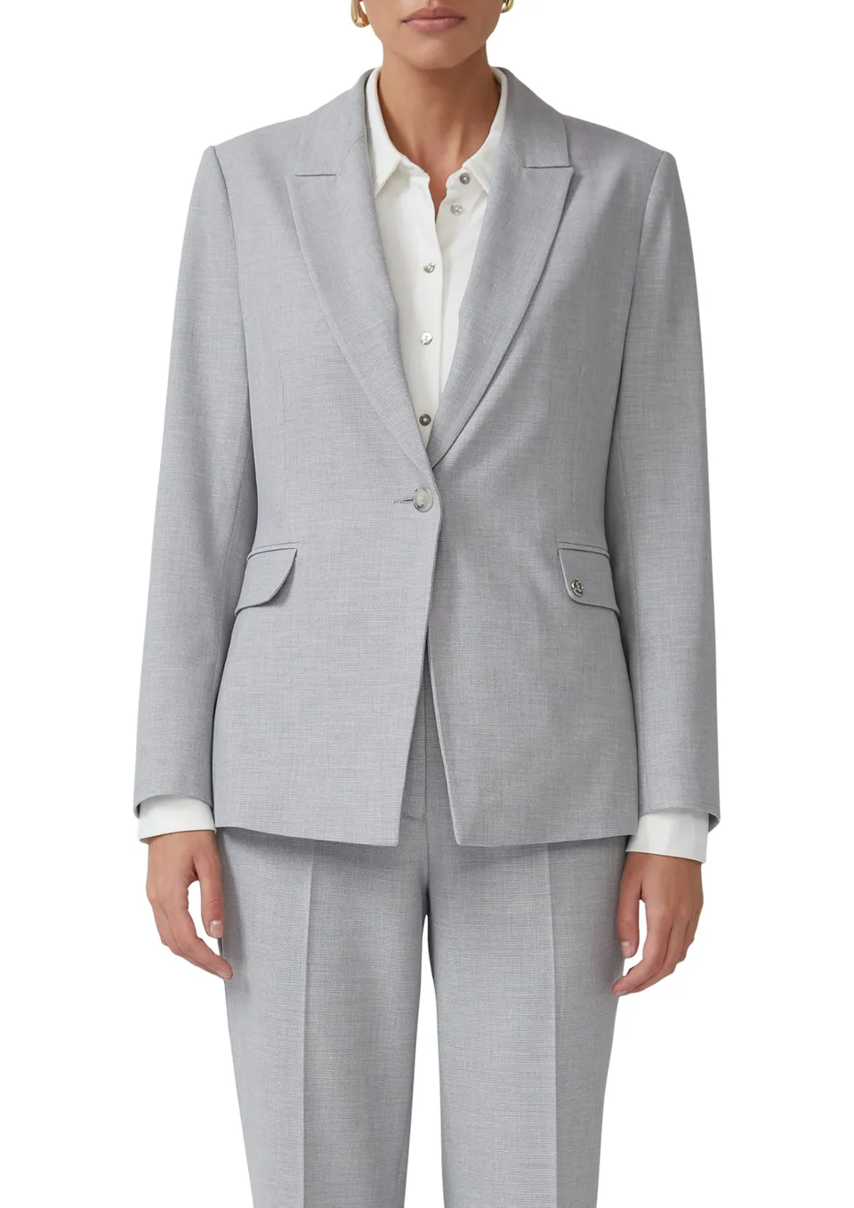 s.Oliver Taillierter Viskosemix-Blazer Struktur Gr. 40