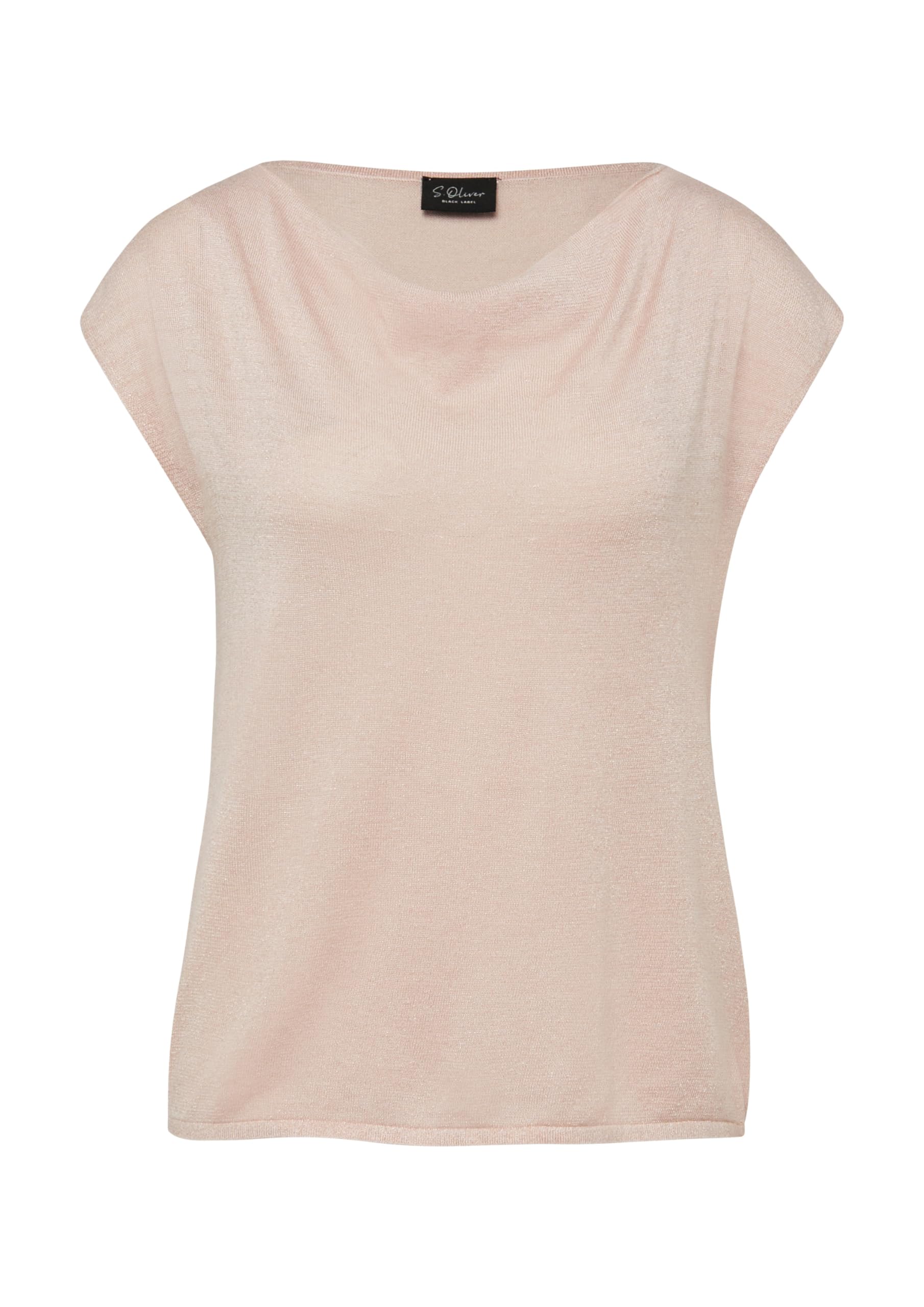 s.Oliver Black Label Feinstrick-Pullunder Wasserfall Alltag