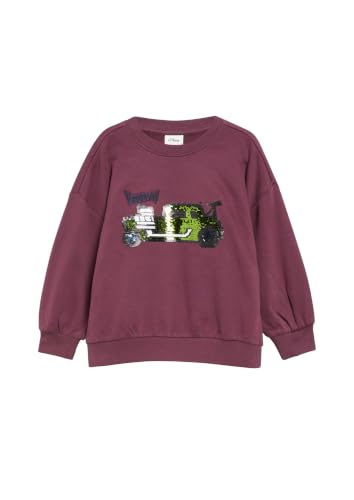 s.Oliver RED LABEL Oversize-Sweatshirt 128-134 Pailletten