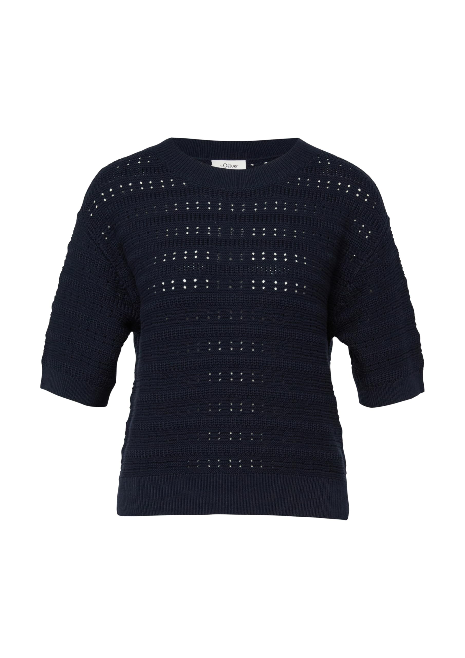 s.Oliver Red Label Strickpullover Kurzarm Rundhals Regular
