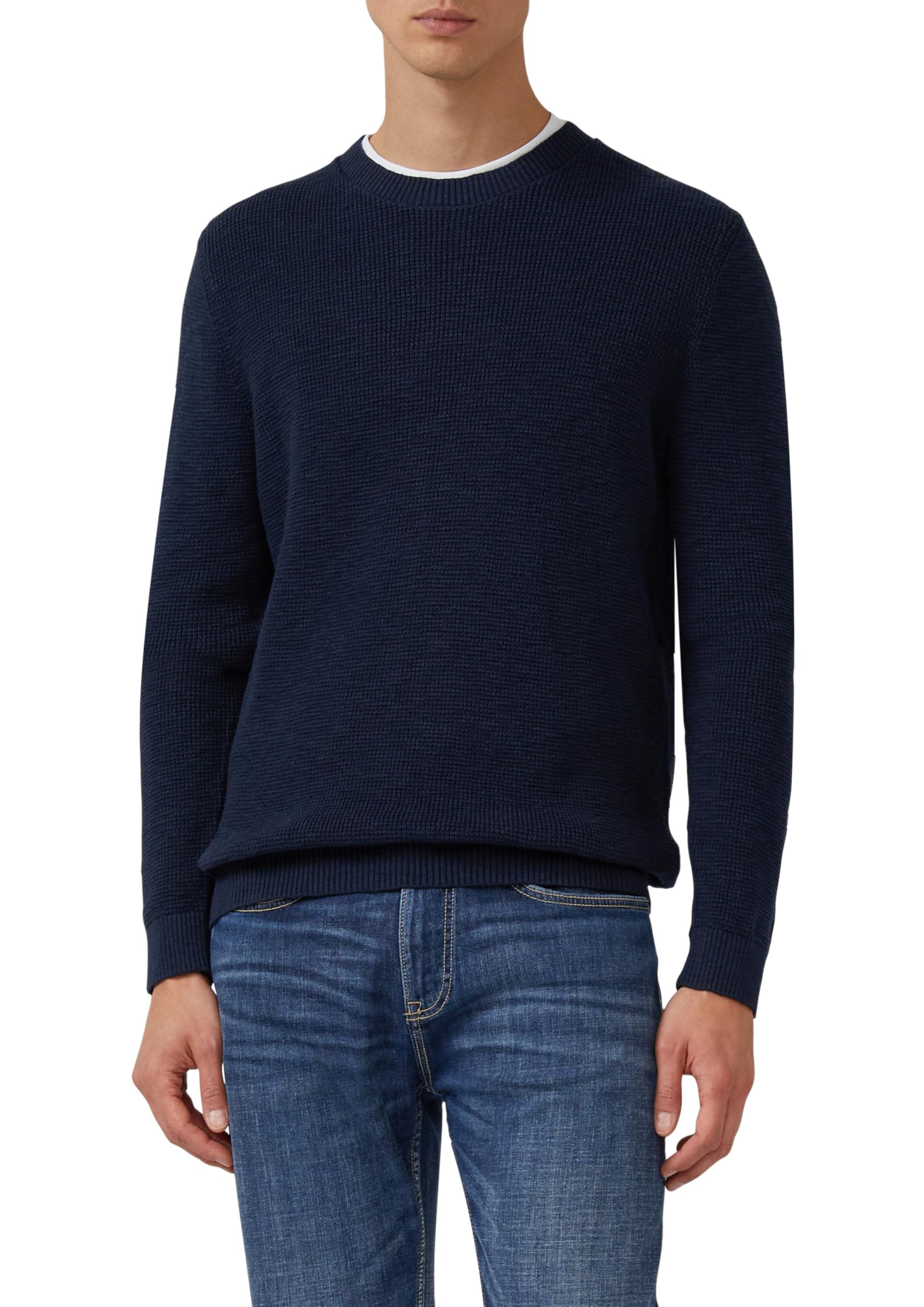 s.Oliver RED LABEL Strickpullover Crew-Neck Strukturmuster