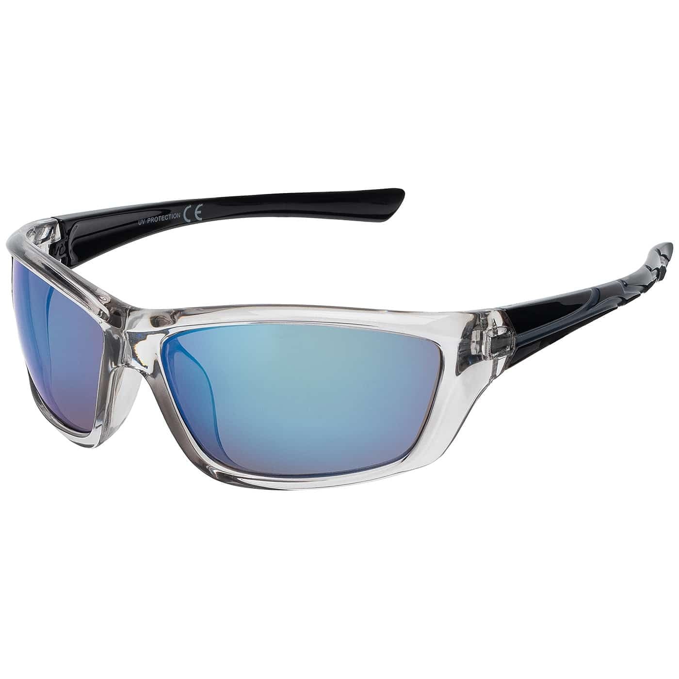 BEZLIT Sport Sonnenbrille Schwarz-silber verspiegelt