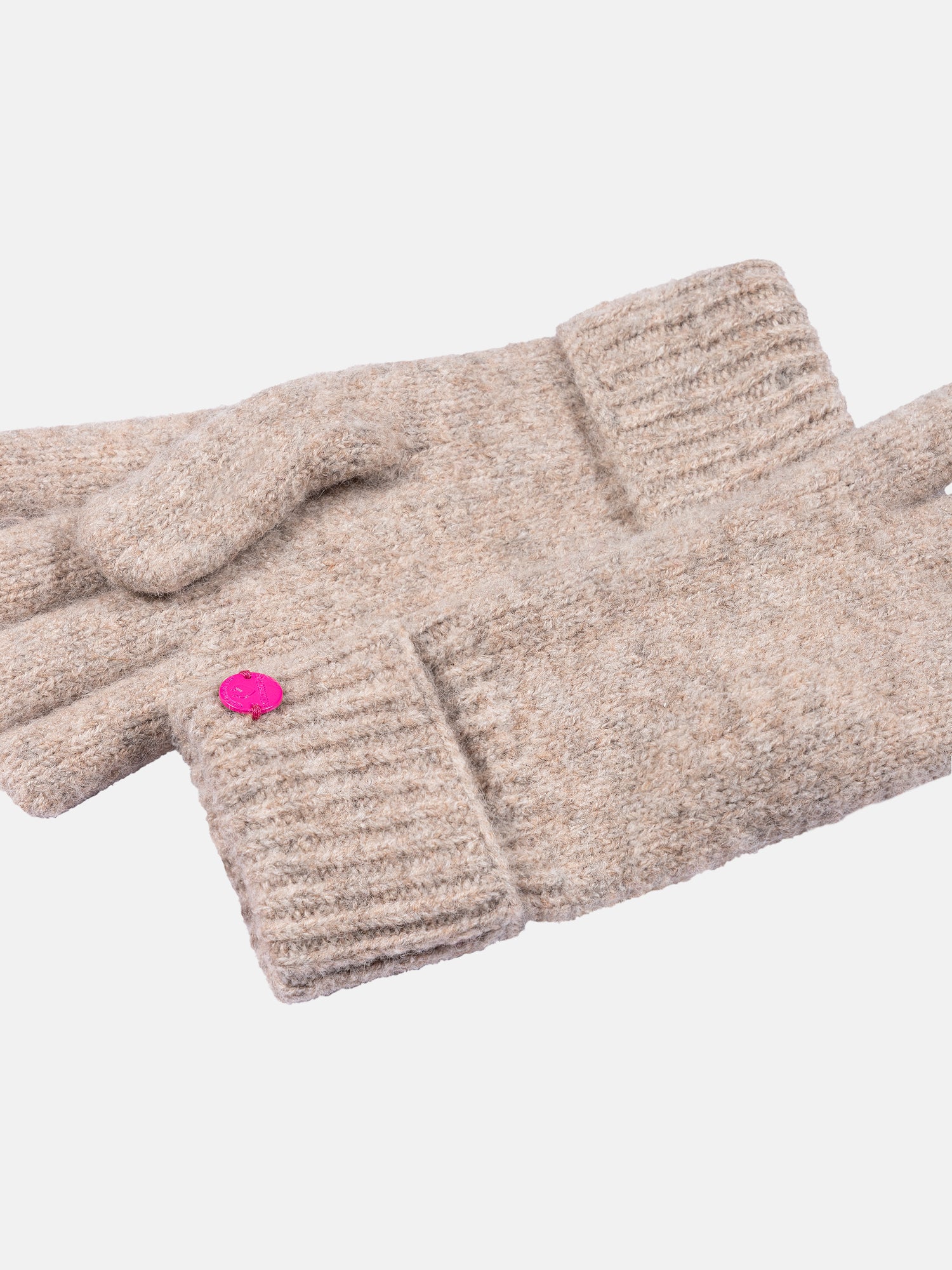 Lieblingsstück Soft Spirit Strickhandschuhe beige Herzdetail