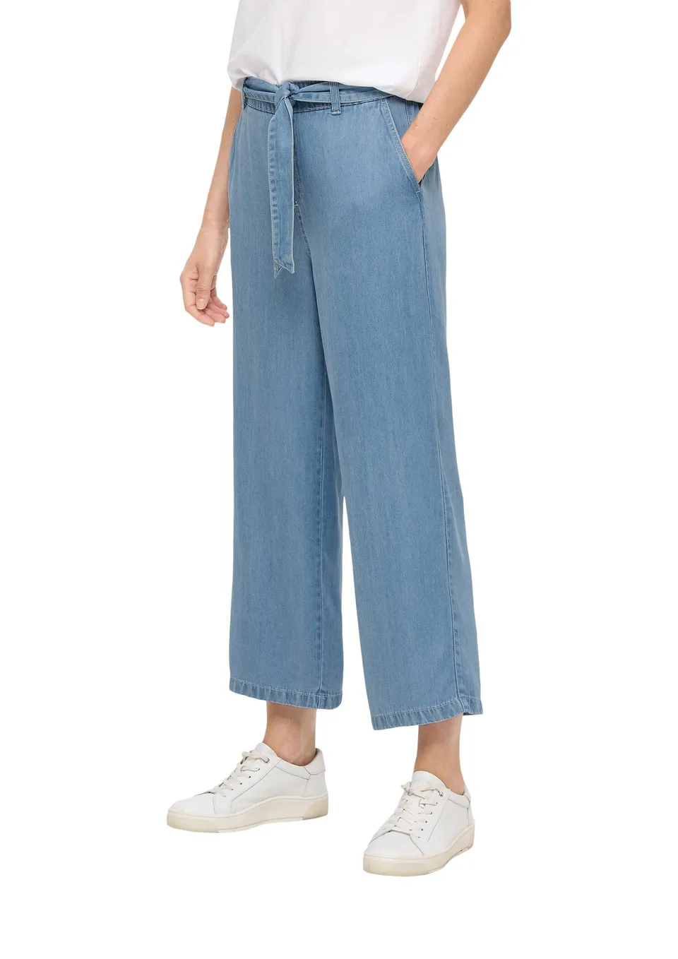 s.Oliver Red Label Culotte-Jeans Gr. 46 Wide Leg Lyocell