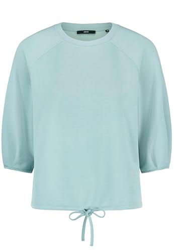 zero Sweatshirt unifarben Gr. 38 Silver Blue