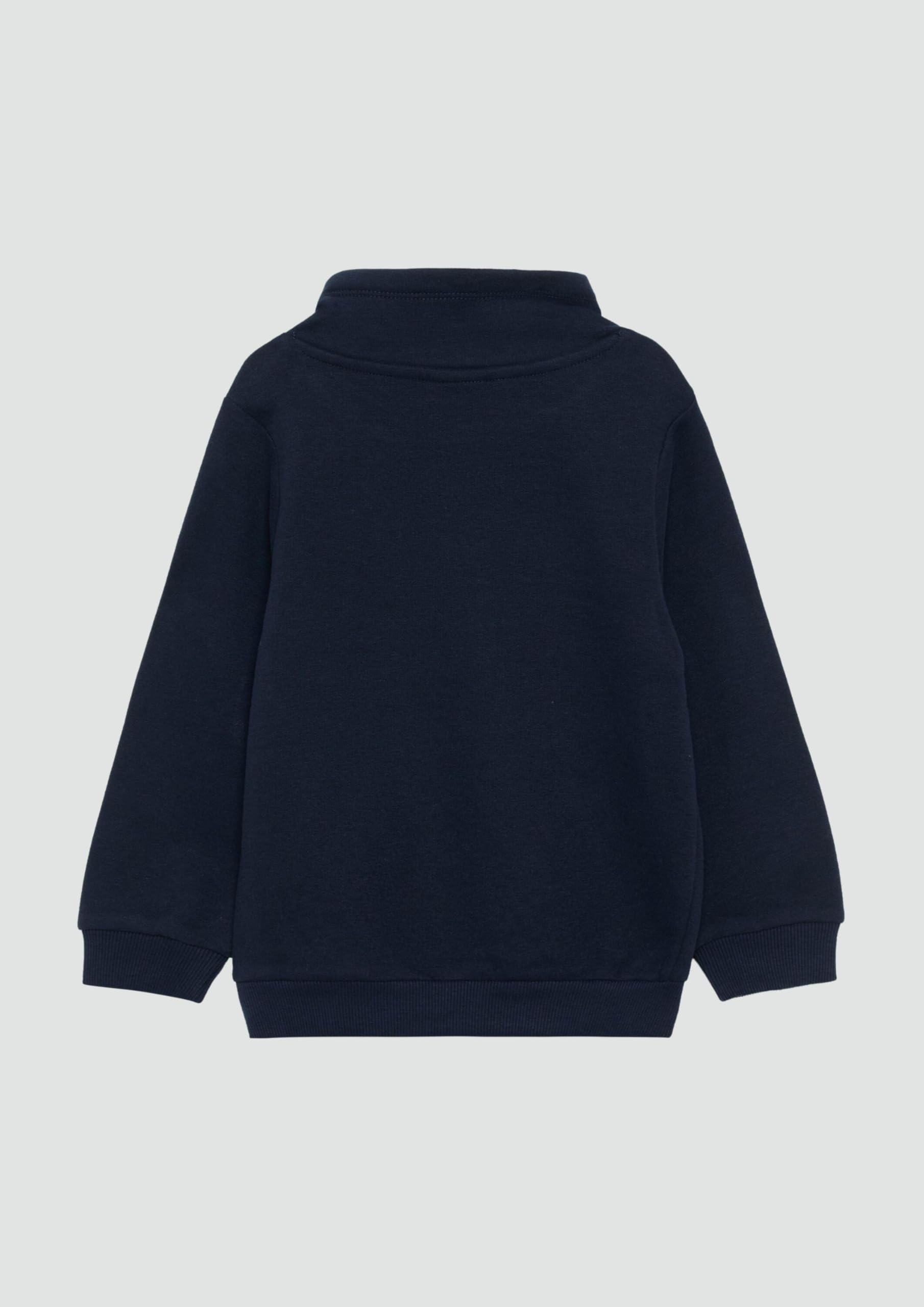 s.Oliver RED LABEL Hoodie erhabener Print navy wärmend