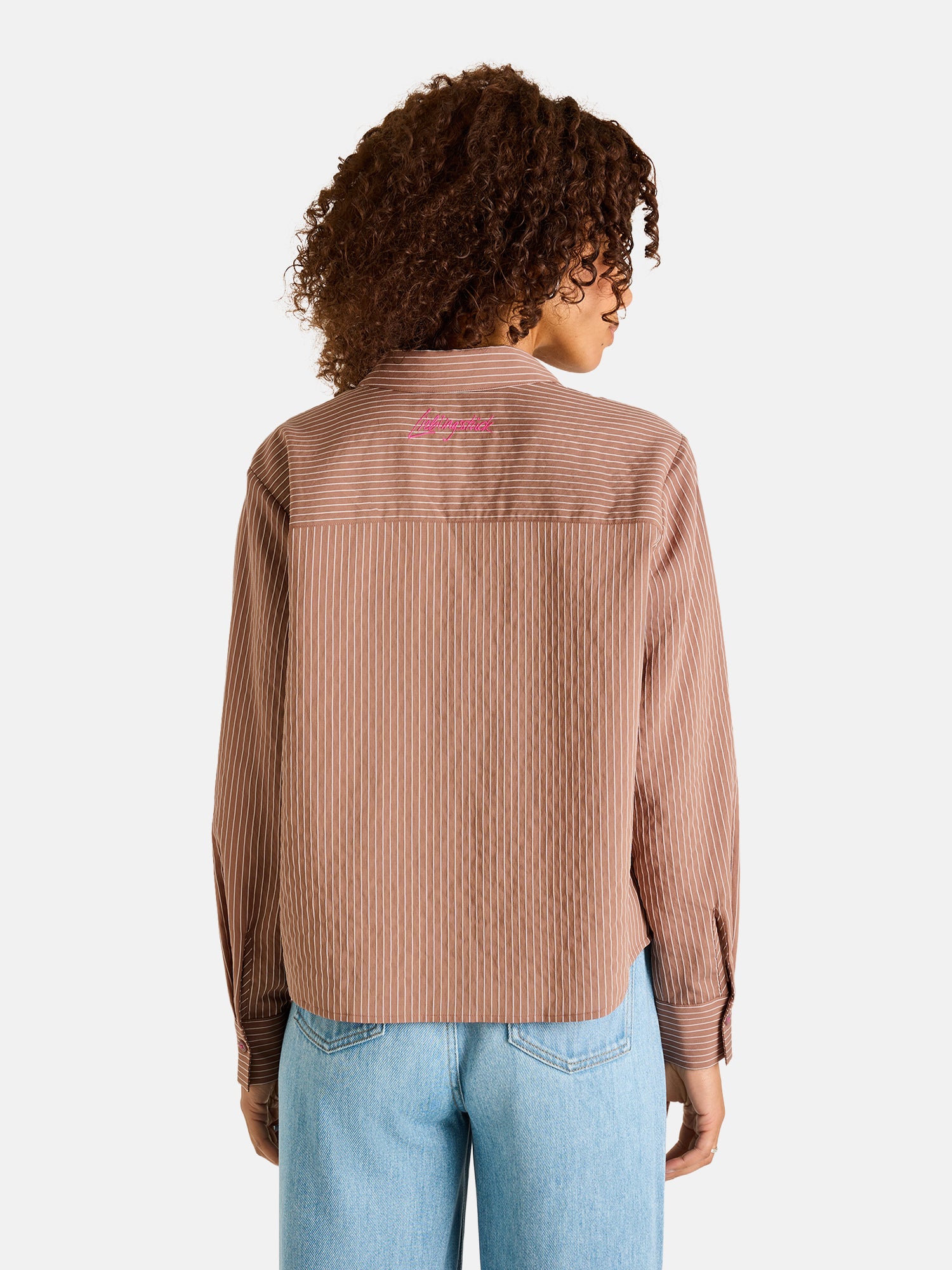 Lieblingsstück CelinaL Bluse brownie Viskose-Langarm