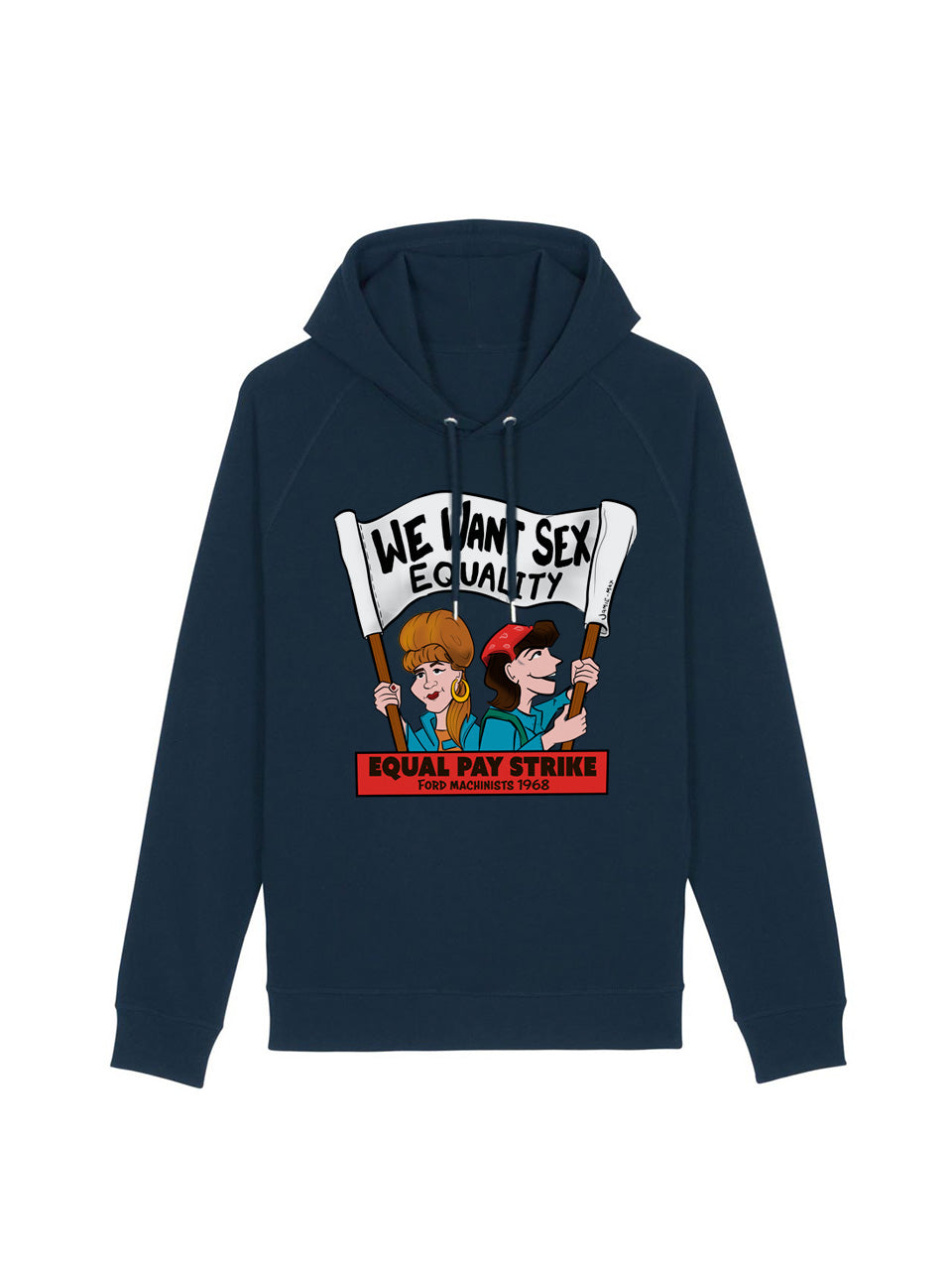 dna merch Ford Dagenham Frauenstreik Hoodie Burgunderrot