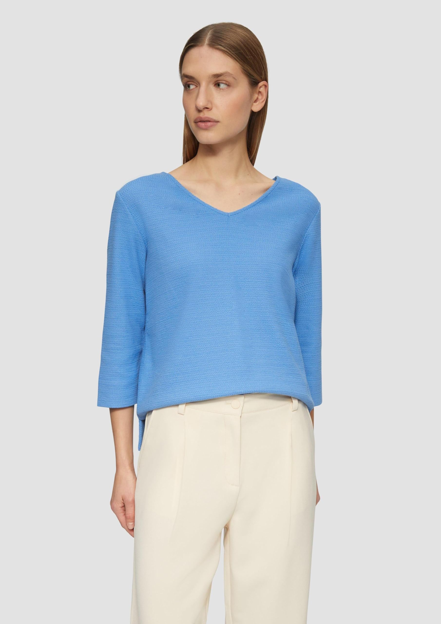 s.Oliver Junior Sweatshirt V-Ausschnitt 3/4-Arm Jersey