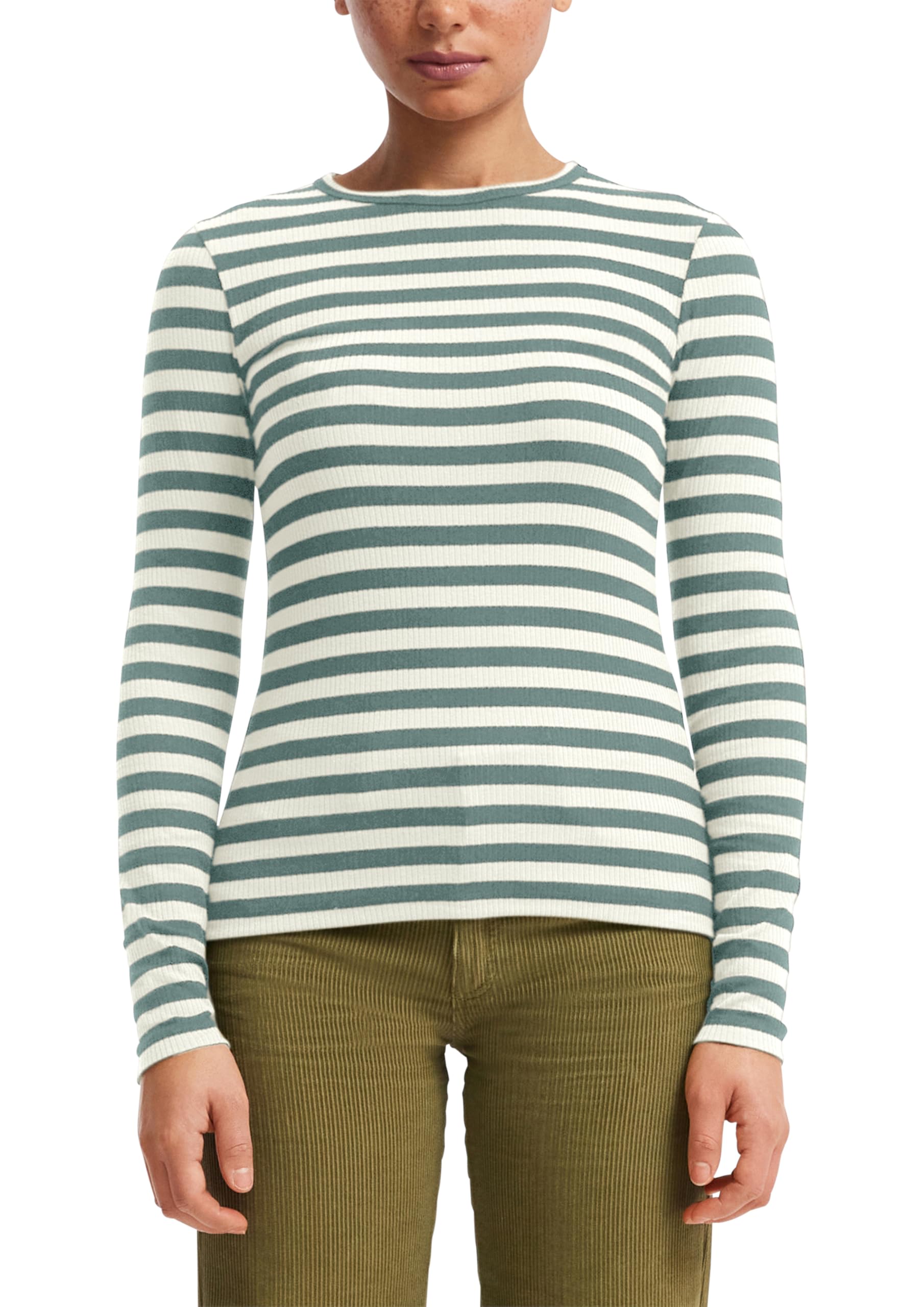 s.Oliver Junior Longsleeve gerippt slim schwarz