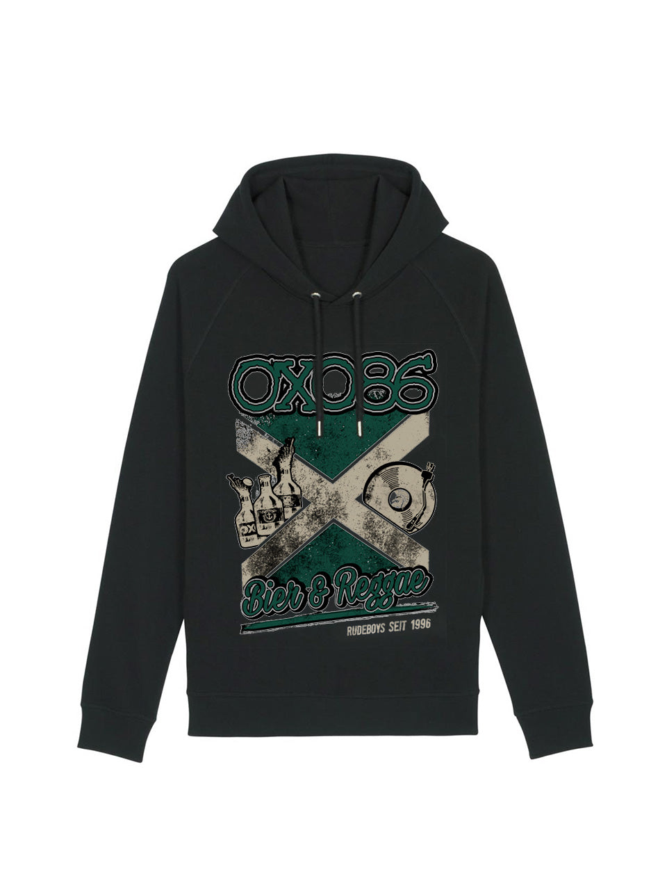 dna merch Oxo 86 Bier & Reggae Kapuzenpullover Burgunderrot