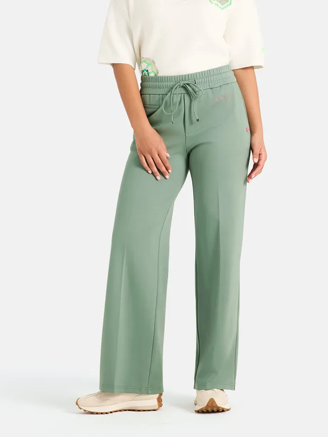 Lieblingsstück Wide Leg Hose garden green mit Elastan