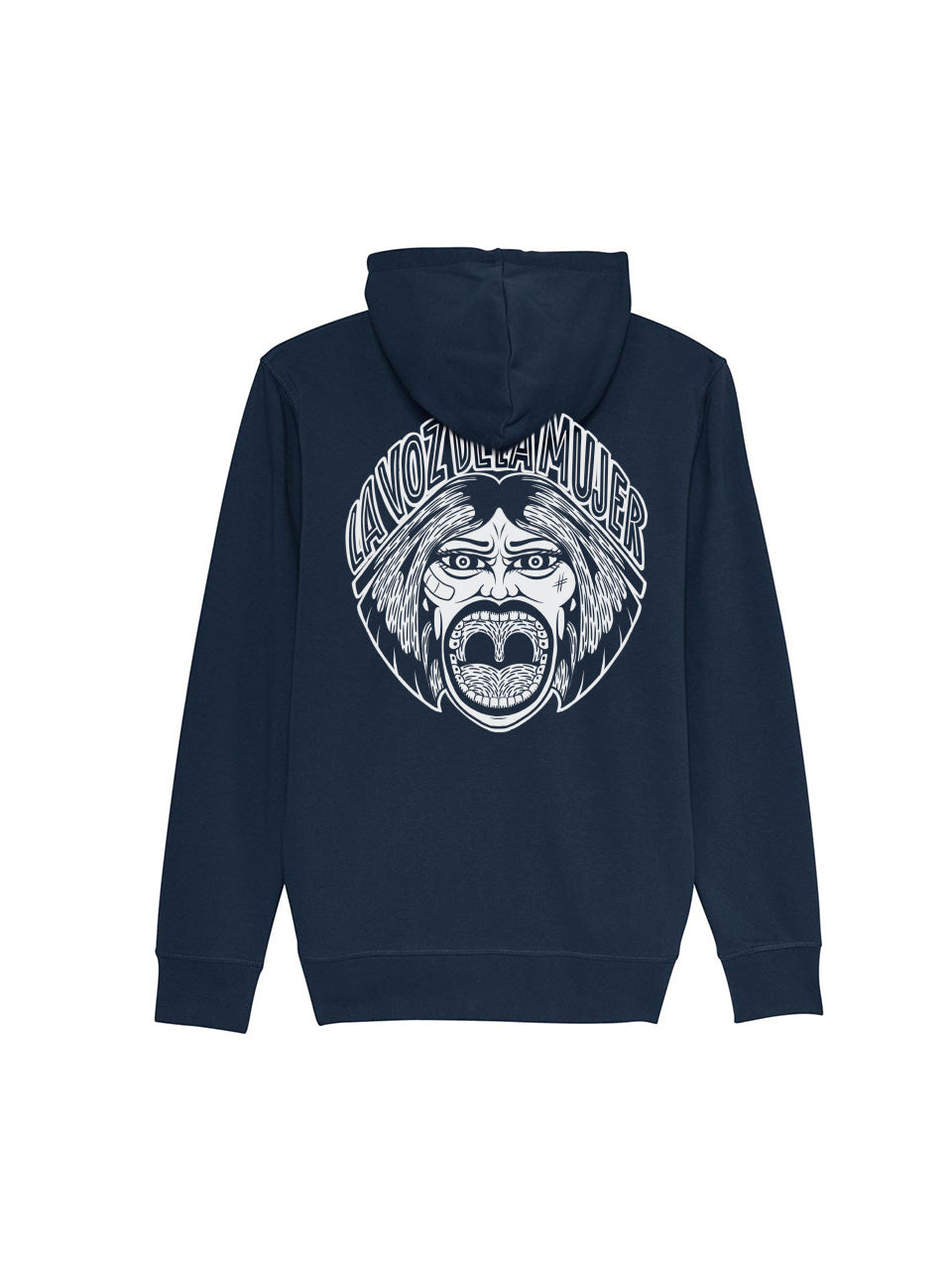 dna merch Die Stimme der Frau Damen Kapuzenjacke Schwarz