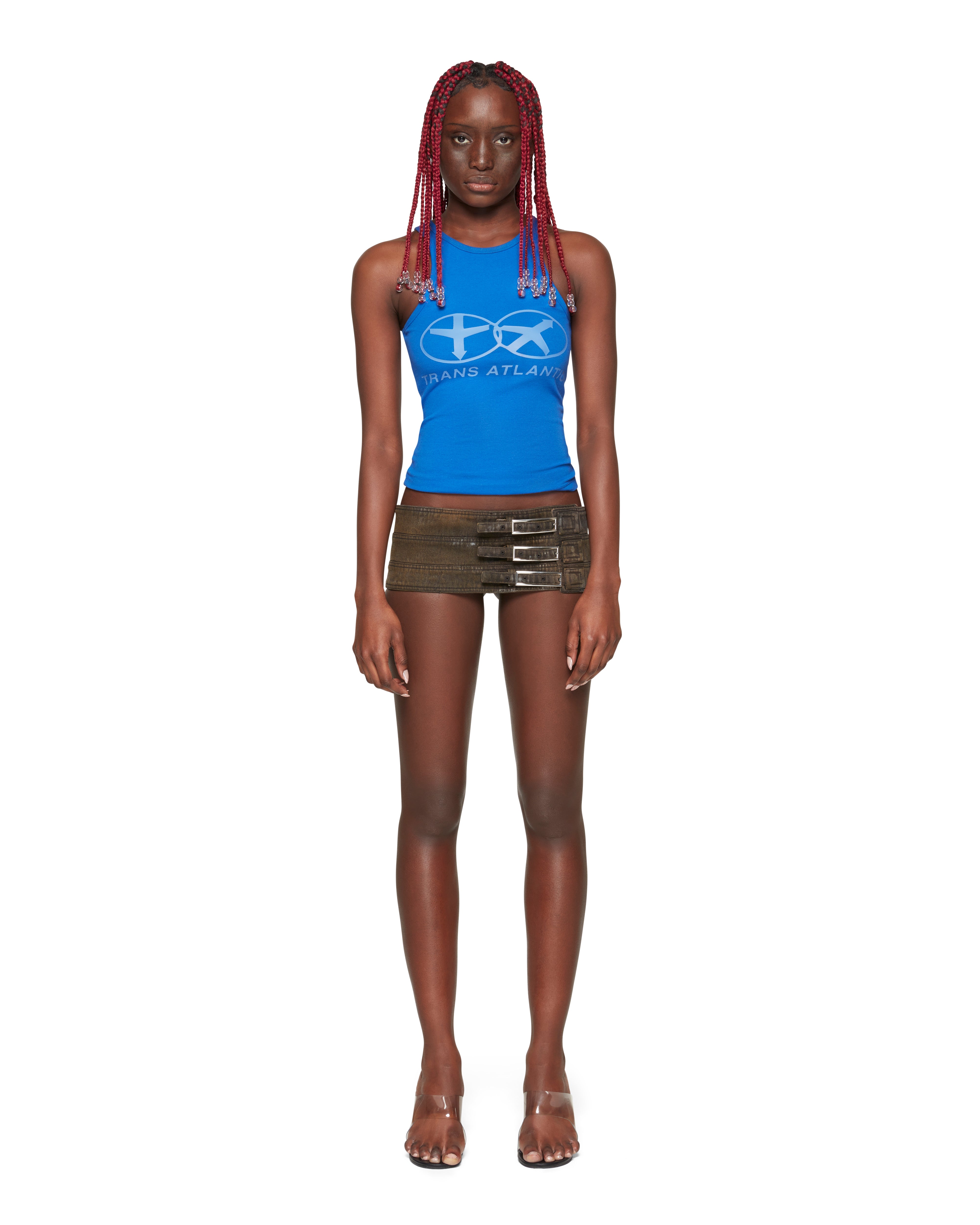 Mowalola Trans Atlantic Tank Top eng Navy