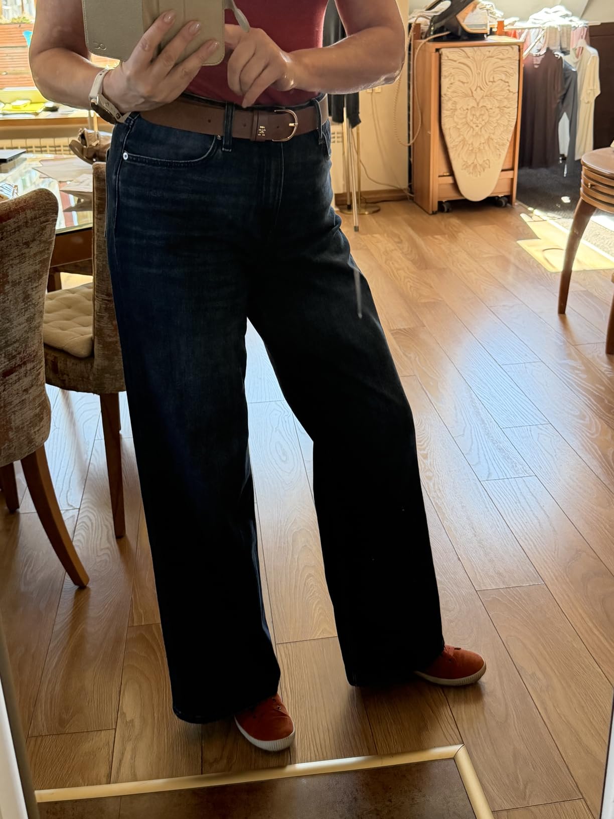 s.Oliver Suri High Rise Wide Fit Jeans Hellblau 36W/32L