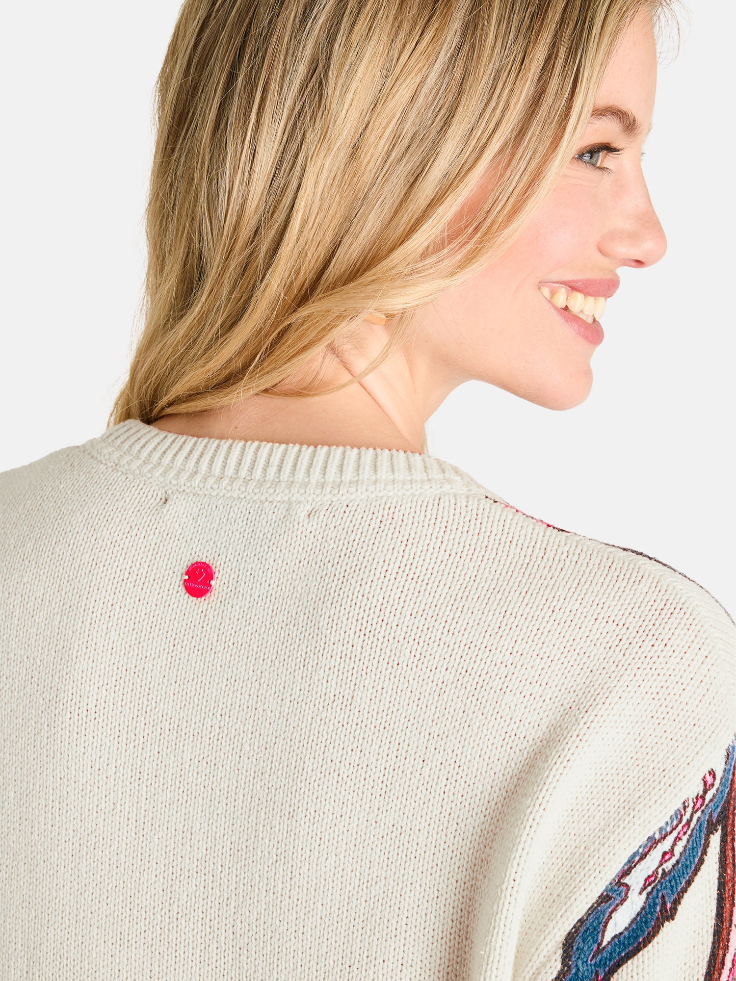 Lieblingsstück AldriaL Pullover Baumwollmix offwhite Print