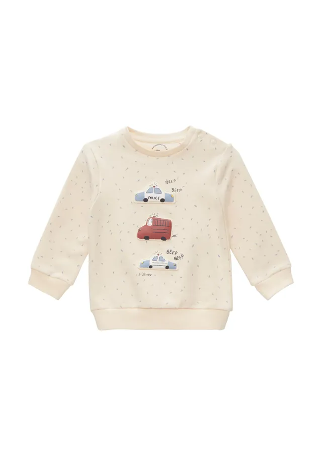 s.Oliver Junior 2149768 Sweatshirt helles Sand Gr. 80 Allover