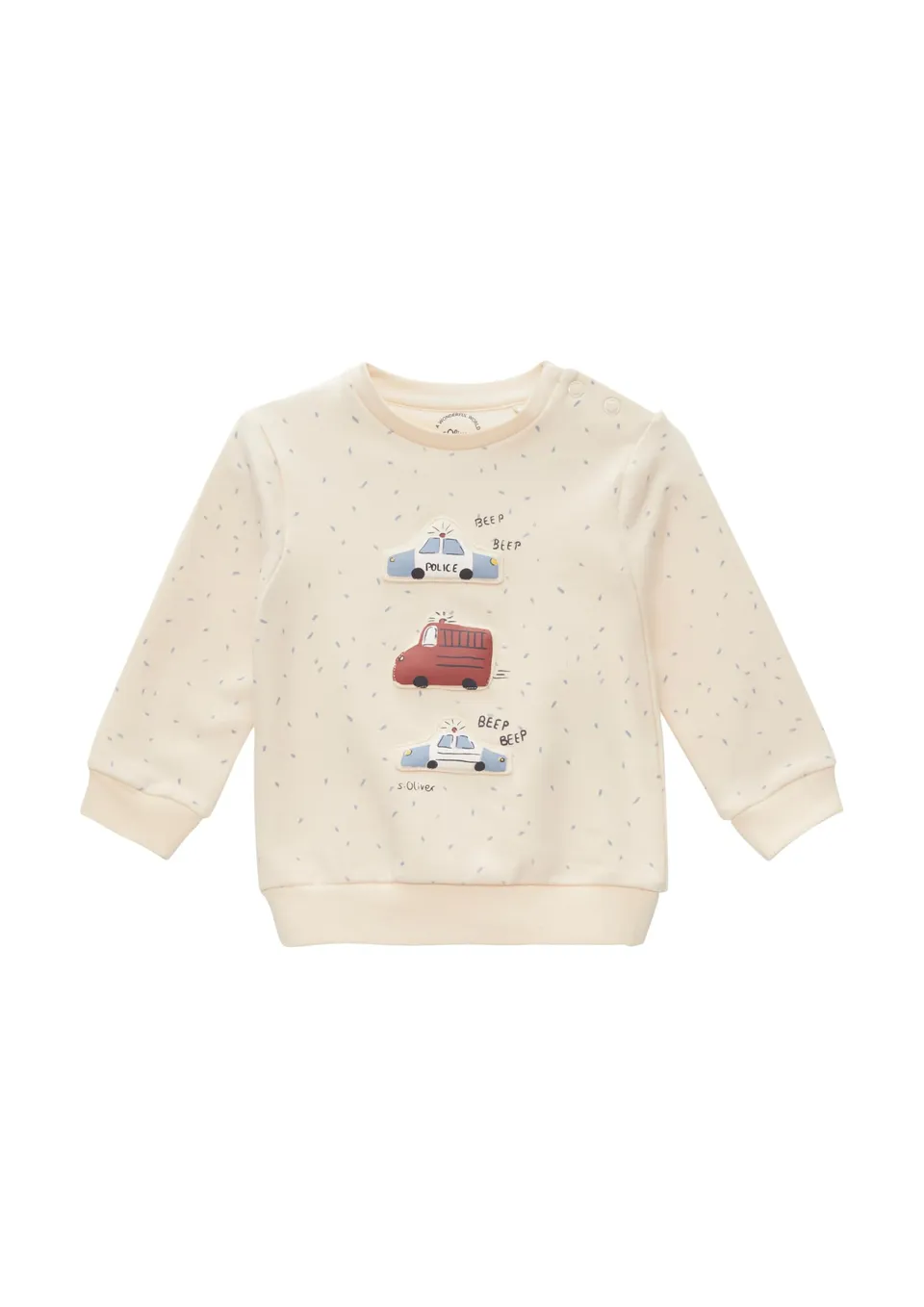 s.Oliver Junior 2149768 Sweatshirt helles Sand Gr. 80 Allover