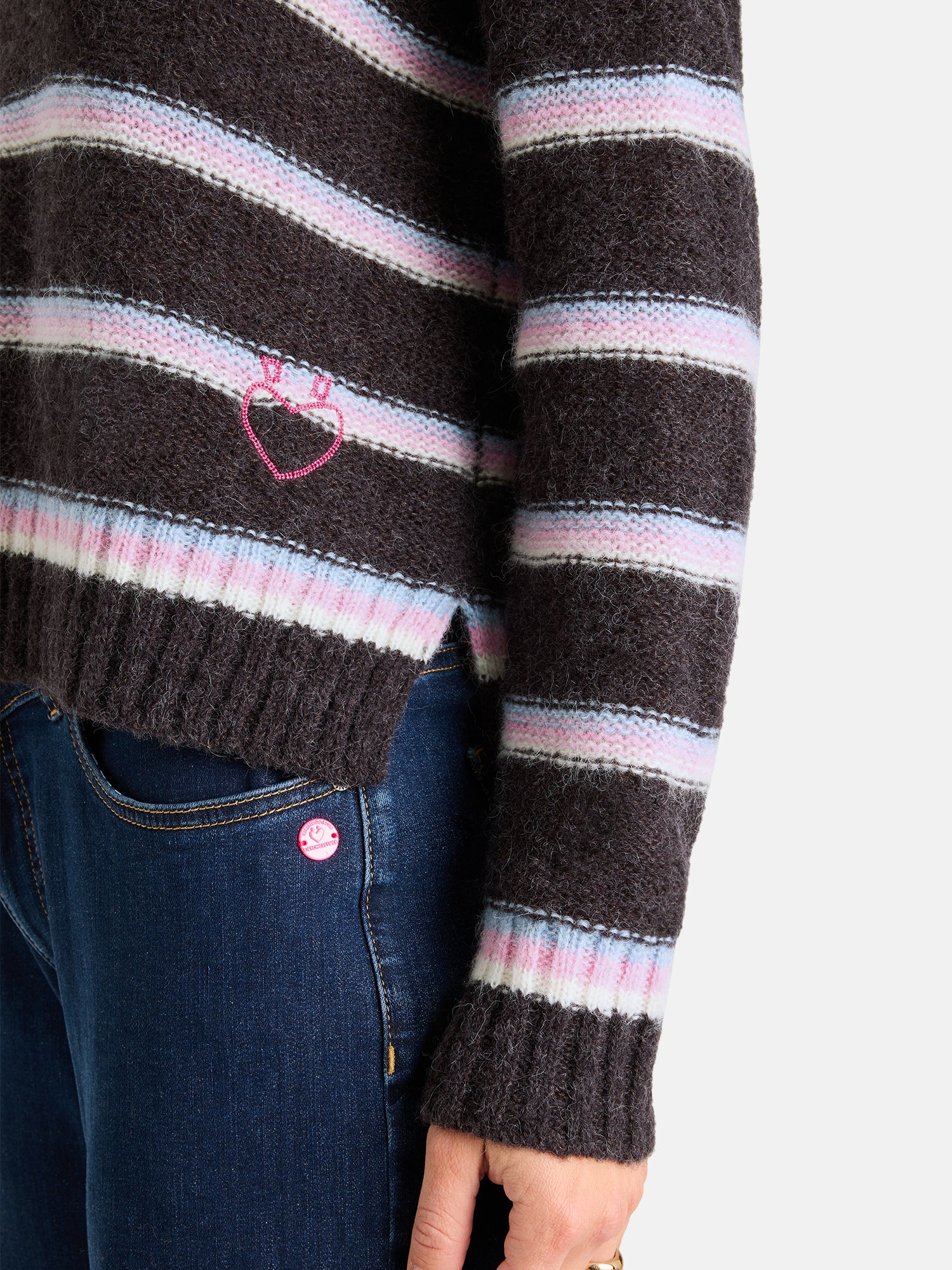 Lieblingsstück AmairaL Pullover dark brown Wollmix
