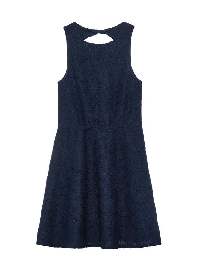 s.Oliver Red Label Cut-Out Kleid navy Strickmuster