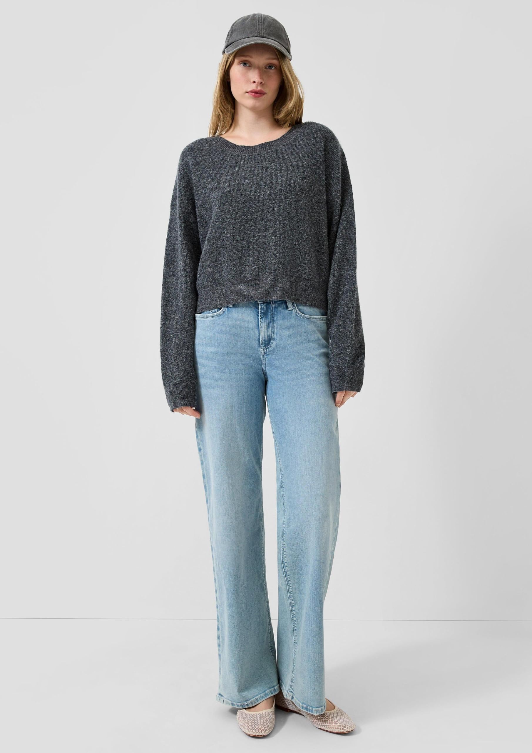 s.Oliver Catie Wide Leg Jeans Slim Fit Superstretch hellblau