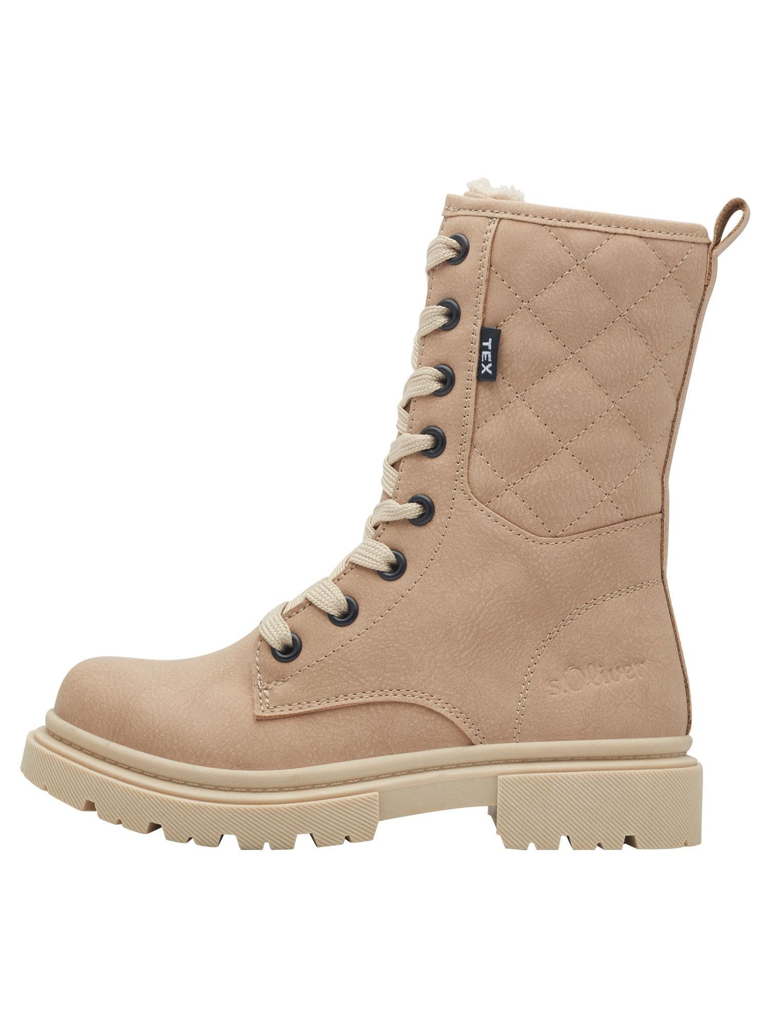 s.Oliver WL Lace Boot 5-46223-43 Schneestiefel 32 Sand gefüttert