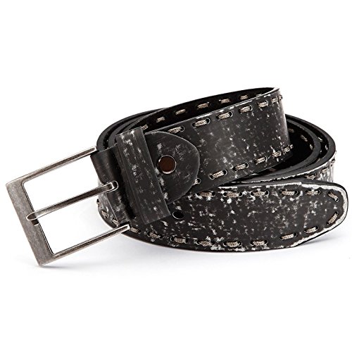 BEZLIT Herren Ledergürtel kürzbar Vintage Metallschnalle