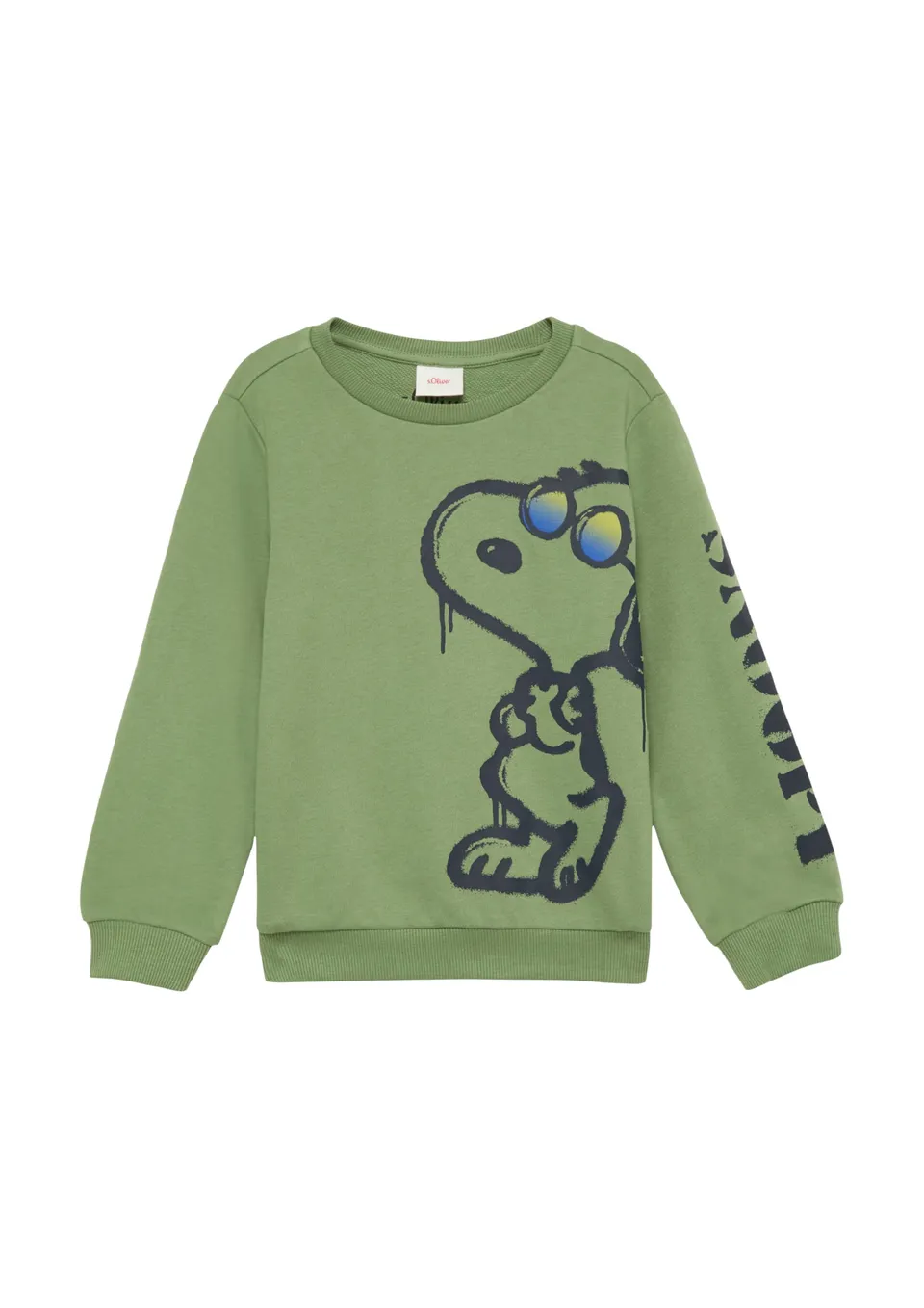 s.Oliver Junior 2153445 Sweatshirt hellgrün Gr. 92 Print