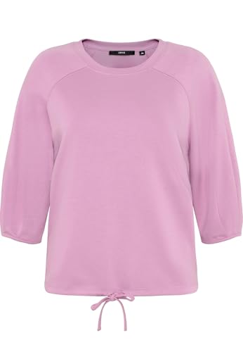 zero Sweatshirt unifarben Smoky Grape Gr.38 Baumwolle