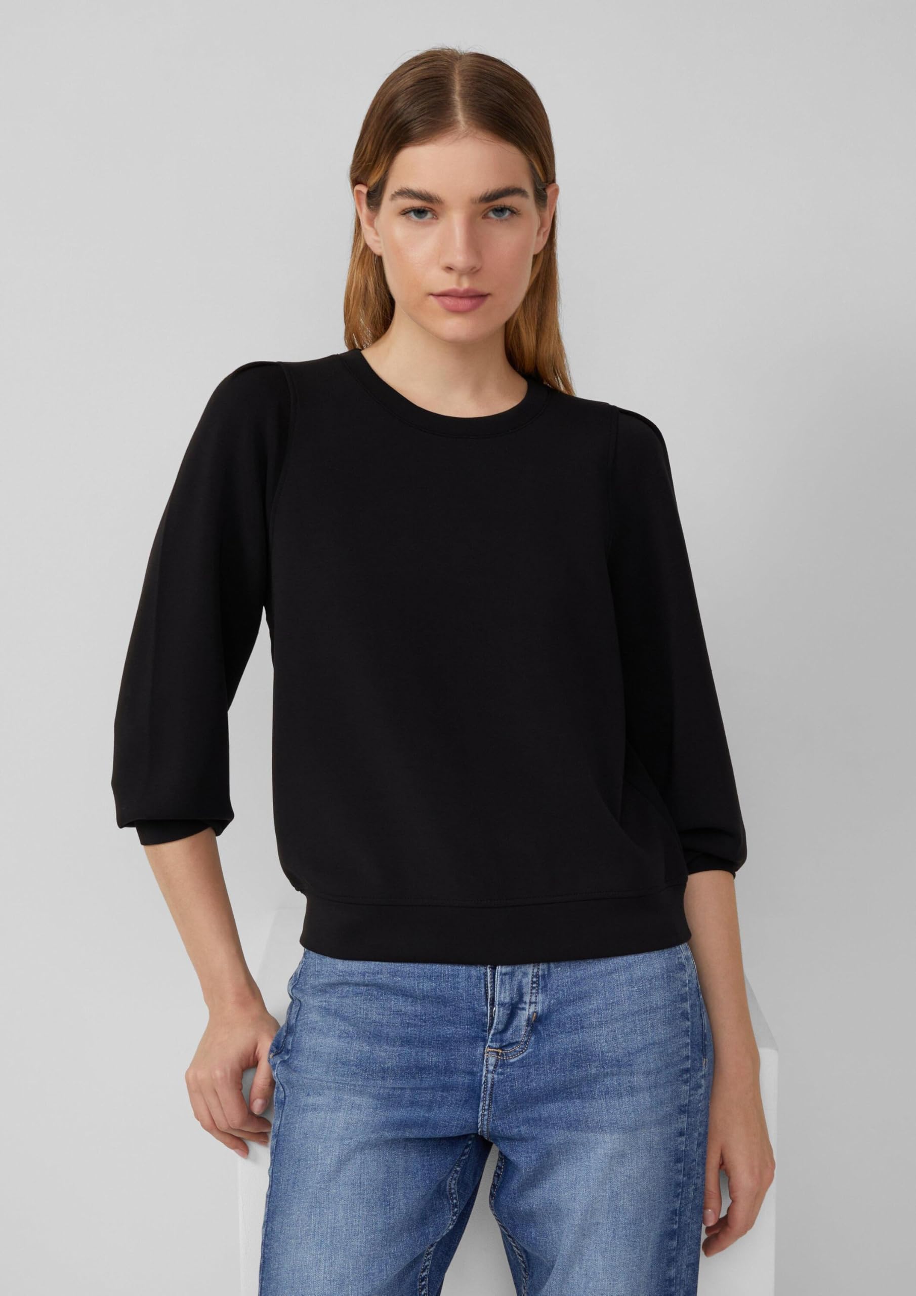 s.Oliver Junior Scuba-Sweatshirt Puffärmel Modalmix