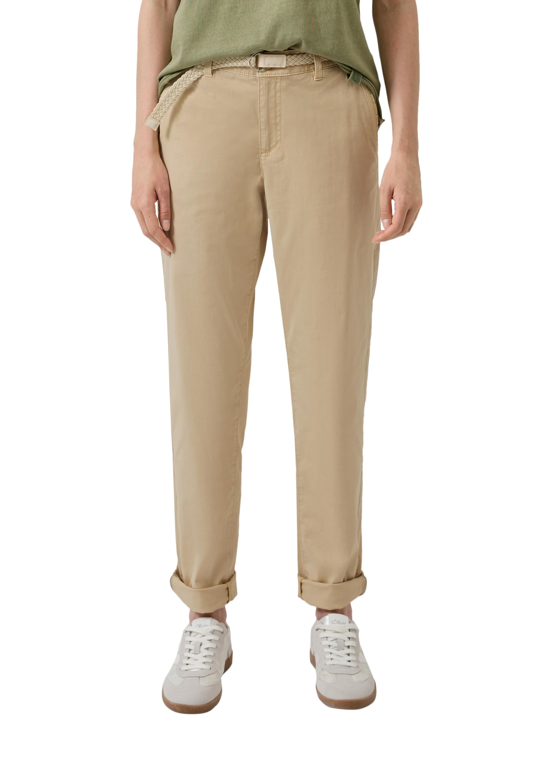 s.Oliver Junior Chino Hose beige Gr.34 mit Gürtel