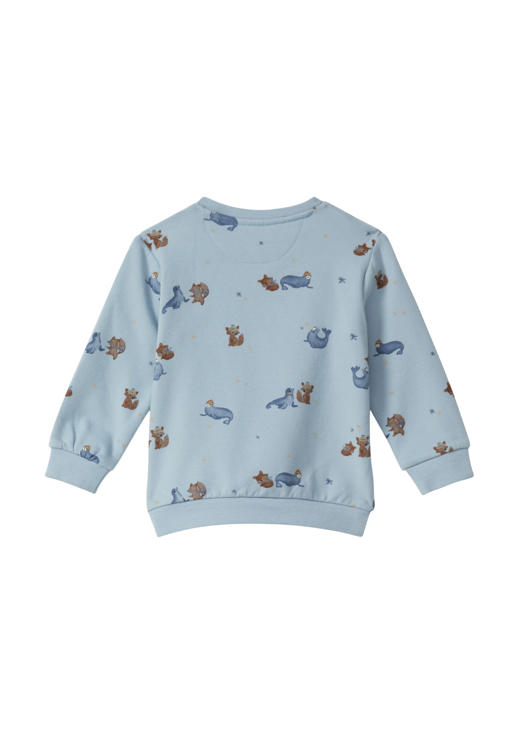 s.Oliver Junior All-Over-Print Sweatshirt 68 hellblau