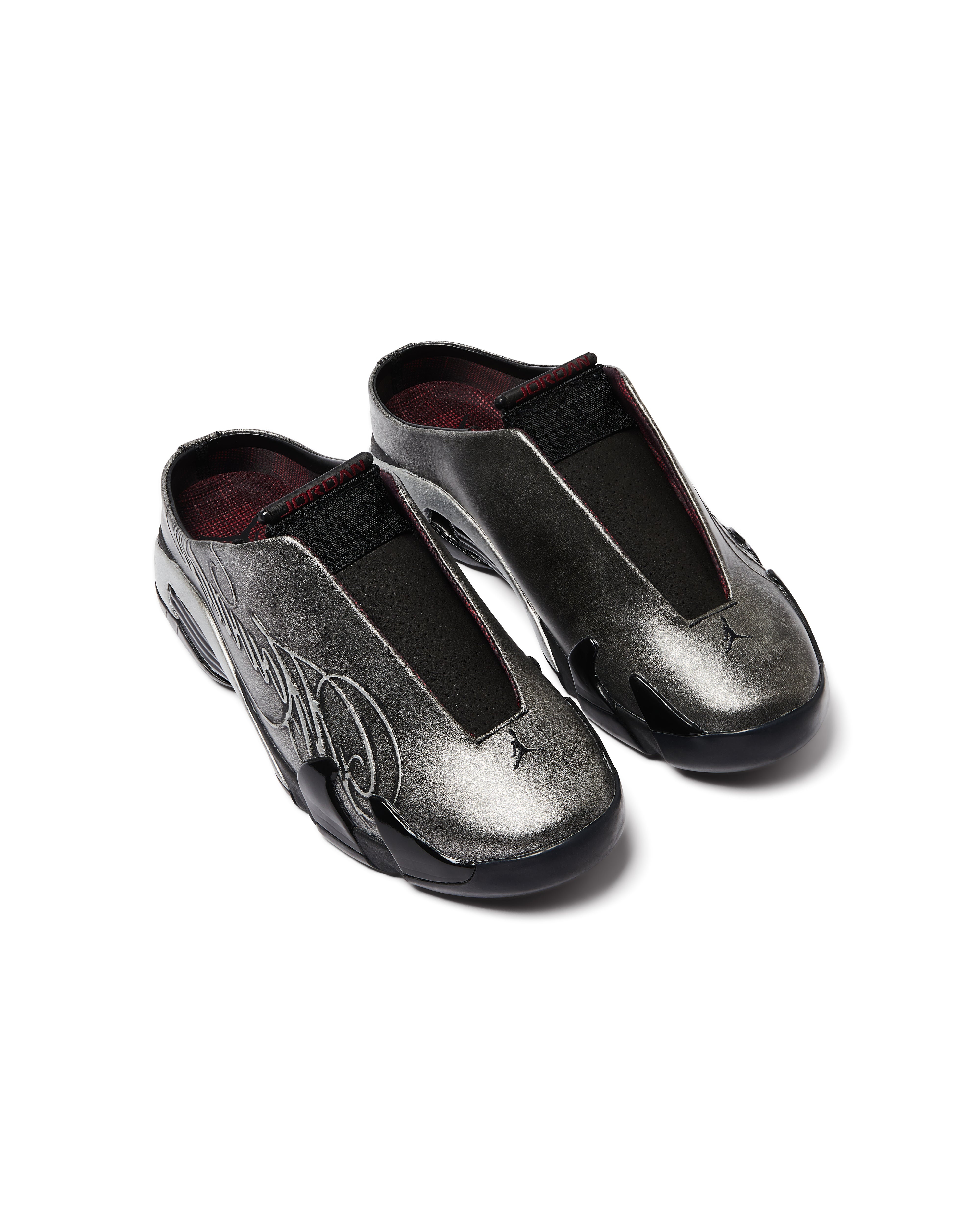 Mowalola Air Jordan 14 Retro Mule Schwarz