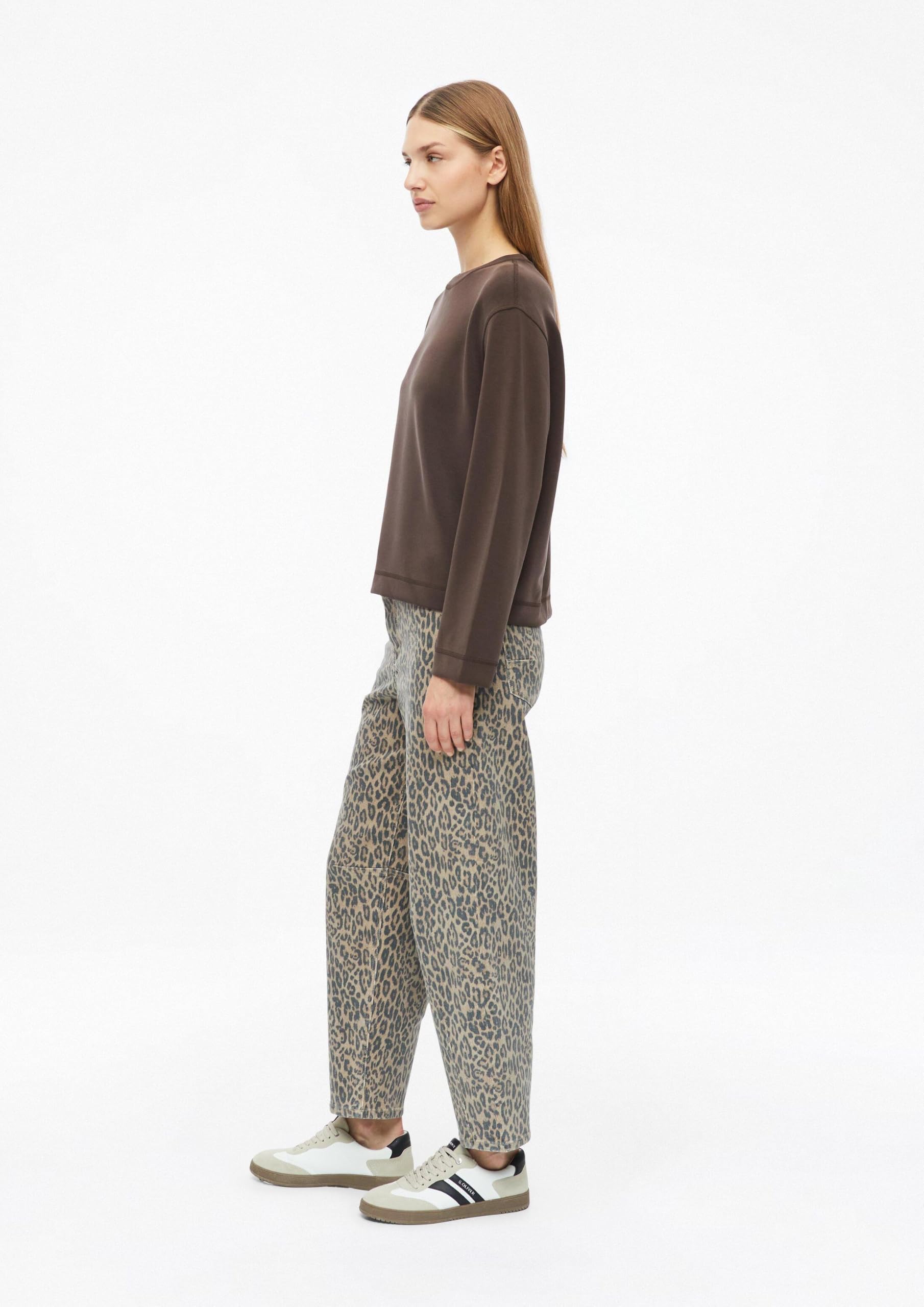 s.Oliver RED LABEL Scuba-Sweatshirt weiter Arm